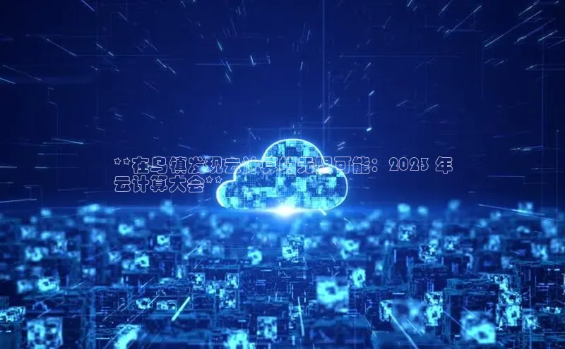 金年会官网登录入口云创智行**在乌镇发现云计算的无限可能：2023 年
云计算大会**